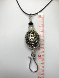 Silver Filigree Portuguese Knitting Necklace, Stitch Marker Holder