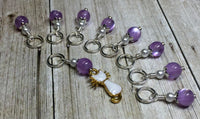 Snag Free Cat Stitch Marker Set- purple , Stitch Markers - Jill's Beaded Knit Bits, Jill's Beaded Knit Bits
 - 7