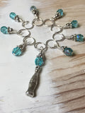 Soda Pop Stitch Marker Set- Snag Free (blue) , Stitch Markers - Jill's Beaded Knit Bits, Jill's Beaded Knit Bits
 - 2