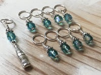 Soda Pop Stitch Marker Set- Snag Free (blue) , Stitch Markers - Jill's Beaded Knit Bits, Jill's Beaded Knit Bits
 - 1