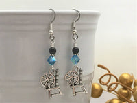 Spinning Wheel Dangle Earrings