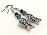 Spinning Wheel Dangle Earrings