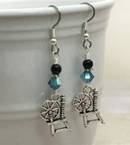 Spinning Wheel Dangle Earrings