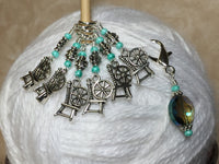 Spinning Wheel Stitch Markers & Holder Set , Stitch Markers - Jill's Beaded Knit Bits, Jill's Beaded Knit Bits
 - 6