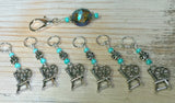 Spinning Wheel Stitch Markers & Holder Set , Stitch Markers - Jill's Beaded Knit Bits, Jill's Beaded Knit Bits
 - 7