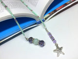 Starfish Beaded Bookmark- Book Thong , Accessories - Jill's Beaded Knit Bits, Jill's Beaded Knit Bits
 - 2