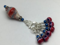 Stars and Stripes Beaded Stitch Marker Holder Set , Stitch Markers - Jill's Beaded Knit Bits, Jill's Beaded Knit Bits
 - 7