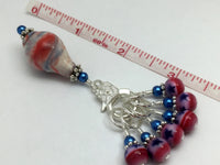 Stars and Stripes Beaded Stitch Marker Holder Set , Stitch Markers - Jill's Beaded Knit Bits, Jill's Beaded Knit Bits
 - 4