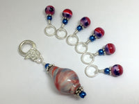 Stars and Stripes Beaded Stitch Marker Holder Set , Stitch Markers - Jill's Beaded Knit Bits, Jill's Beaded Knit Bits
 - 8