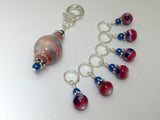 Stars and Stripes Beaded Stitch Marker Holder Set , Stitch Markers - Jill's Beaded Knit Bits, Jill's Beaded Knit Bits
 - 5