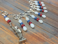 Statue of Liberty Stitch Marker Set , Stitch Markers - Jill's Beaded Knit Bits, Jill's Beaded Knit Bits
 - 3