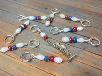 Statue of Liberty Stitch Marker Set , Stitch Markers - Jill's Beaded Knit Bits, Jill's Beaded Knit Bits
 - 5