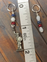 Statue of Liberty Stitch Marker Set , Stitch Markers - Jill's Beaded Knit Bits, Jill's Beaded Knit Bits
 - 4
