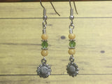 Sunflower Dangle Earrings , jewelry - Jill's Beaded Knit Bits, Jill's Beaded Knit Bits
 - 4