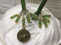 Taurus Zodiac Sign Stitch Marker Set Scorpio- 9 Pieces , Stitch Markers - Jill's Beaded Knit Bits, Jill's Beaded Knit Bits
 - 3