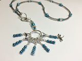 Dragonfly Stitch Marker Necklace Lanyard , Jewelry - Jill's Beaded Knit Bits, Jill's Beaded Knit Bits
 - 5