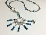 Dragonfly Stitch Marker Necklace Lanyard , Jewelry - Jill's Beaded Knit Bits, Jill's Beaded Knit Bits
 - 6