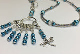 Dragonfly Stitch Marker Necklace Lanyard , Jewelry - Jill's Beaded Knit Bits, Jill's Beaded Knit Bits
 - 8