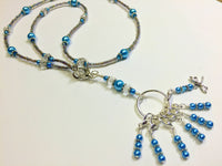 Dragonfly Stitch Marker Necklace Lanyard , Jewelry - Jill's Beaded Knit Bits, Jill's Beaded Knit Bits
 - 1