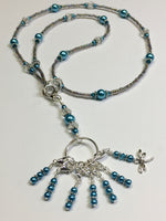 Dragonfly Stitch Marker Necklace Lanyard , Jewelry - Jill's Beaded Knit Bits, Jill's Beaded Knit Bits
 - 9