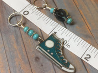 Teal Converse Sneaker Stitch Marker Set , Stitch Markers - Jill's Beaded Knit Bits, Jill's Beaded Knit Bits
 - 5