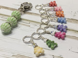 Tiny Teddy Bear Stitch Markers & Holder , Stitch Markers - Jill's Beaded Knit Bits, Jill's Beaded Knit Bits
 - 9