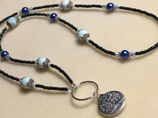 Tree of Life Beaded Eyeglasses Lanyard , Jewelry - Jill's Beaded Knit Bits, Jill's Beaded Knit Bits
 - 1