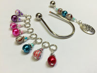 Tree of Life Stitch Marker Set with Horseshoe Holder , Stitch Markers - Jill's Beaded Knit Bits, Jill's Beaded Knit Bits
 - 6