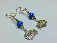 Tropical Fish Wire Dangle Earrings , jewelry - Jill's Beaded Knit Bits, Jill's Beaded Knit Bits
 - 5