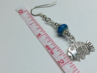 Tropical Fish Wire Dangle Earrings , jewelry - Jill's Beaded Knit Bits, Jill's Beaded Knit Bits
 - 4