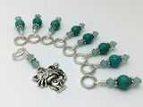 Turquoise Cat Stitch Marker Jewelry Set , Stitch Markers - Jill's Beaded Knit Bits, Jill's Beaded Knit Bits
 - 6