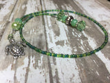Turtle Beaded Bookmark in Green , accessories - Jill's Beaded Knit Bits, Jill's Beaded Knit Bits
 - 1