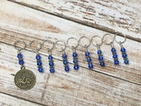 Zodiac Sign Stitch Marker Set Virgo , Stitch Markers - Jill's Beaded Knit Bits, Jill's Beaded Knit Bits
 - 3