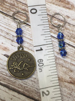 Zodiac Sign Stitch Marker Set Virgo , Stitch Markers - Jill's Beaded Knit Bits, Jill's Beaded Knit Bits
 - 5