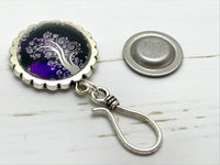Elegant Swirls Tree MAGNETIC Portuguese Knitting Pin- ID Badge Holder