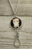 Fluffy Kitten Portuguese Knitting Necklace