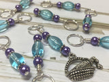 Wine In A Basket Stitch Marker Set , Stitch Markers - Jill's Beaded Knit Bits, Jill's Beaded Knit Bits
 - 2