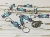 Wine In A Basket Stitch Marker Set , Stitch Markers - Jill's Beaded Knit Bits, Jill's Beaded Knit Bits
 - 3