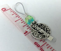 Silver Vines Wire Loop Stitch Marker Set for Knitters , Stitch Markers - Jill's Beaded Knit Bits, Jill's Beaded Knit Bits
 - 4