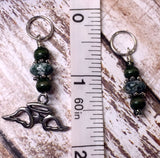 Snag Free Angel Wing Stitch Marker Set- Green 9 Pieces , Stitch Markers - Jill's Beaded Knit Bits, Jill's Beaded Knit Bits
 - 3