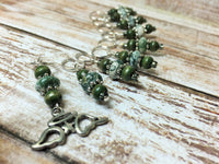 Snag Free Angel Wing Stitch Marker Set- Green 9 Pieces , Stitch Markers - Jill's Beaded Knit Bits, Jill's Beaded Knit Bits
 - 6