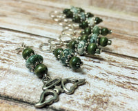 Snag Free Angel Wing Stitch Marker Set- Green 9 Pieces , Stitch Markers - Jill's Beaded Knit Bits, Jill's Beaded Knit Bits
 - 7