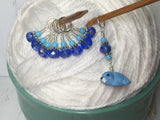 Baby Seal Stitch Marker Set- 9pc. Blue , Stitch Markers - Jill's Beaded Knit Bits, Jill's Beaded Knit Bits
 - 4