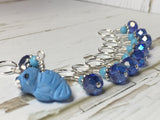 Baby Seal Stitch Marker Set- 9pc. Blue , Stitch Markers - Jill's Beaded Knit Bits, Jill's Beaded Knit Bits
 - 6