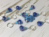 Baby Seal Stitch Marker Set- 9pc. Blue , Stitch Markers - Jill's Beaded Knit Bits, Jill's Beaded Knit Bits
 - 5