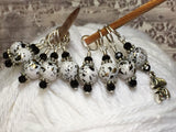 Beagle Dog Stitch Marker Set , Stitch Markers - Jill's Beaded Knit Bits, Jill's Beaded Knit Bits
 - 8