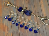 Blue Angel Knitting Bag Lanyard & Stitch Markers , Stitch Markers - Jill's Beaded Knit Bits, Jill's Beaded Knit Bits
 - 1