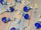 Blue Angel Knitting Bag Lanyard & Stitch Markers , Stitch Markers - Jill's Beaded Knit Bits, Jill's Beaded Knit Bits
 - 2