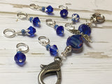 Blue Angel Knitting Bag Lanyard & Stitch Markers , Stitch Markers - Jill's Beaded Knit Bits, Jill's Beaded Knit Bits
 - 7