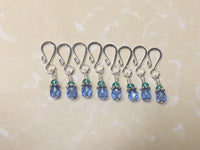 Removable Blue Stitch Markers- Shepherds Hook Style , Stitch Markers - Jill's Beaded Knit Bits, Jill's Beaded Knit Bits
 - 5